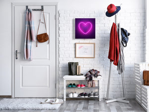 Key Cabinet Storage Box with Frameless Glass White Board K15 Chic world: Led heart