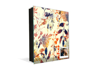 Decorative Key Storage Cabinet K08 Flowers and Leaves