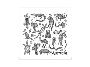 Elegante Caja de Llaves con decoración a tu gusto K12 Estilo australiano aborigen