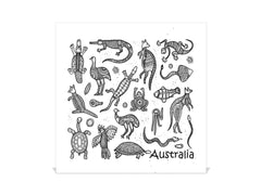 Petite boîte pour clés en métal avec motif décoratif K12 Style aborigène australien