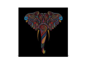 Elegante Caja de Llaves con decoración a tu gusto K12 Elefante de color