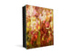 Dekorative Key Box mit magnetischer, trocken abwischbarer Glastafel K14 Weltliche Motive:  Orchideen