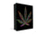 50 Keys Holder with Glass Magnetic Dry Erase Board K04 Cannabis leaf