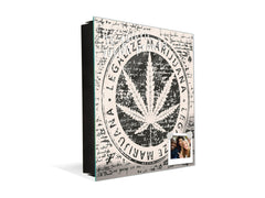 50 Keys Holder with Glass Magnetic Dry Erase Board K04 Legalize marijuana