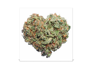 Cuadro de Llaves acabado con pintura en polvo K04  Flor de cannabis en forma de corazón