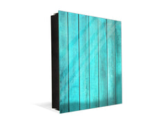 Wall Mounted Key Holder K10 Turquoise wood