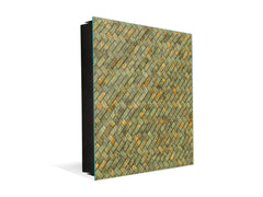 Elegant Key Organizer for 50 Key Together with Dry Erase Board KN05 Textures and tiles 1 Series: Tiny golden tiles