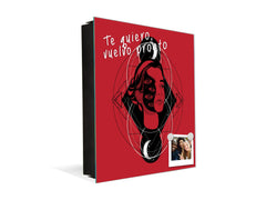 Wandmontierter Schlüsselhalter K11 Surrealistisches hübsches Mädchen