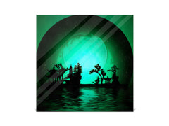 Petite boîte de décoration pour clés avec images au choix K05 Silhouettes asiatiques