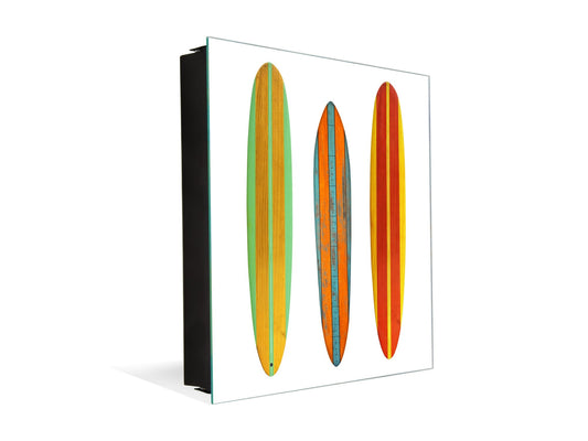  Tableau avec surface magnétique et petite armoire pour les clés K03 Planche de surf rétro