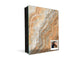 50 Key lock Box storage holder with Decorative front glass panel KN01 Marbles 1 Series: Swirls of orange marble