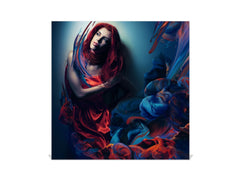 50 Key lock Box storage holder K13 Woman with red hair