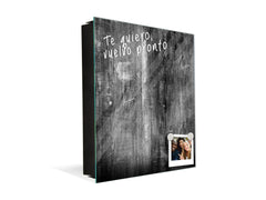 Armario de llaves con decoración a elegir K10 Vieja madera negra