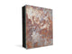 50 keys cabinet with Decorative front panel and Glass white board KN04 Rusted textures Series: Rusted metal