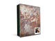 50 keys cabinet with Decorative front panel and Glass white board KN04 Rusted textures Series: Rusted metal