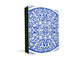Decorative key Storage Cabinet with Glass White Board KN07: Blue Spanish mosaic
