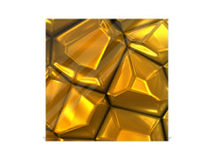 Decorative Key Box with Magnetic Glass Dry-Erase Board KN08 Golden Waves Series: Gold bars