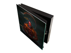 Petite armoire pour clés avec motif au choix K01 Lignes concentriques