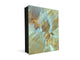 50 Key lock Box storage holder with Decorative front glass panel KN01 Marbles 1 Series: Amber onyx