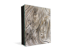 50 Keys Cabinet with Decorative Front Panel and Glass White Board KN06: Textures and tiles 2 Series: Growth rings 1