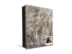 50 Keys Cabinet with Decorative Front Panel and Glass White Board KN06: Textures and tiles 2 Series: Growth rings 1