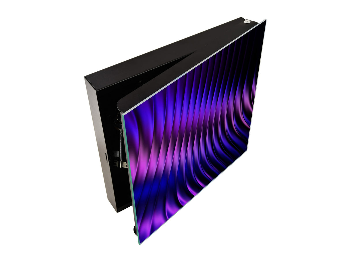 Wall Mount Key Box together with Decorative Dry Erase Board KN09 Colourful Variety Series: Purple fabric 1