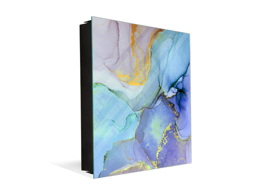 Concept Crystal Wall Mount Key Box together with Decorative Dry Erase Board KN03 Colourful abstractions Series: Colorful abstraction 1