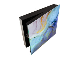 Concept Crystal Wall Mount Key Box together with Decorative Dry Erase Board KN03 Colourful abstractions Series: Colorful abstraction 1
