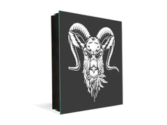 Petite boîte de décoration pour clés avec images au choix K05 Tête de chèvre Badass