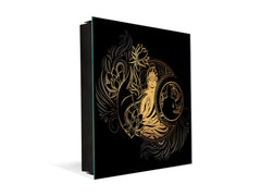 Petite armoire pour clés avec motif au choix K01 Lignes concentriques