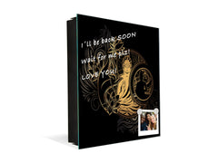 Petite armoire pour clés avec motif au choix K01 Lignes concentriques