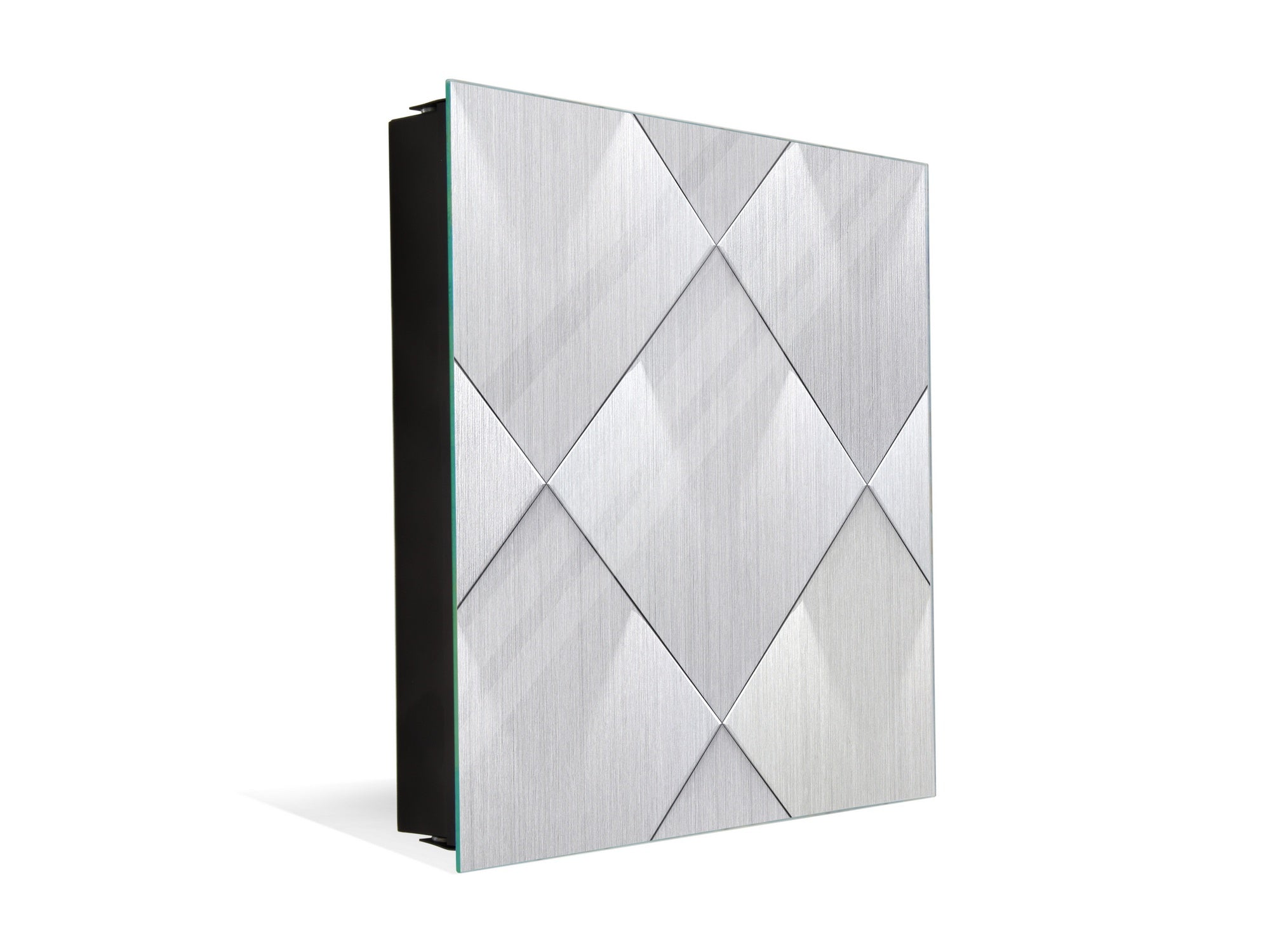Key Cabinet Storage Box with Frameless Glass White Board KN10 Decorative Surfaces Series: Metal tiles