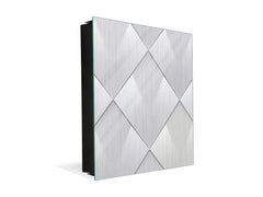 Key Cabinet Storage Box with Frameless Glass White Board KN10 Decorative Surfaces Series: Metal tiles