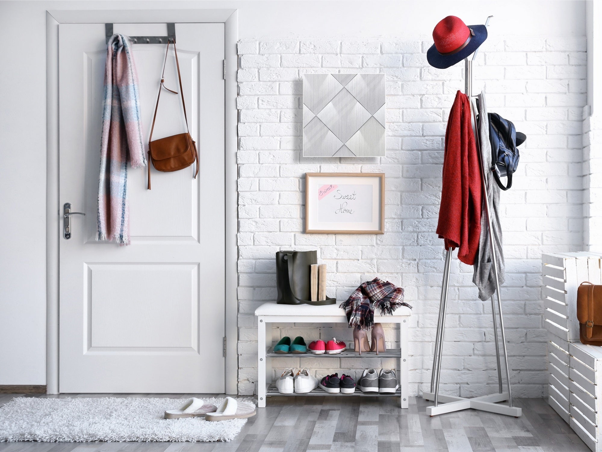 Key Cabinet Storage Box with Frameless Glass White Board KN10 Decorative Surfaces Series: Metal tiles