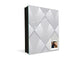 Key Cabinet Storage Box with Frameless Glass White Board KN10 Decorative Surfaces Series: Metal tiles