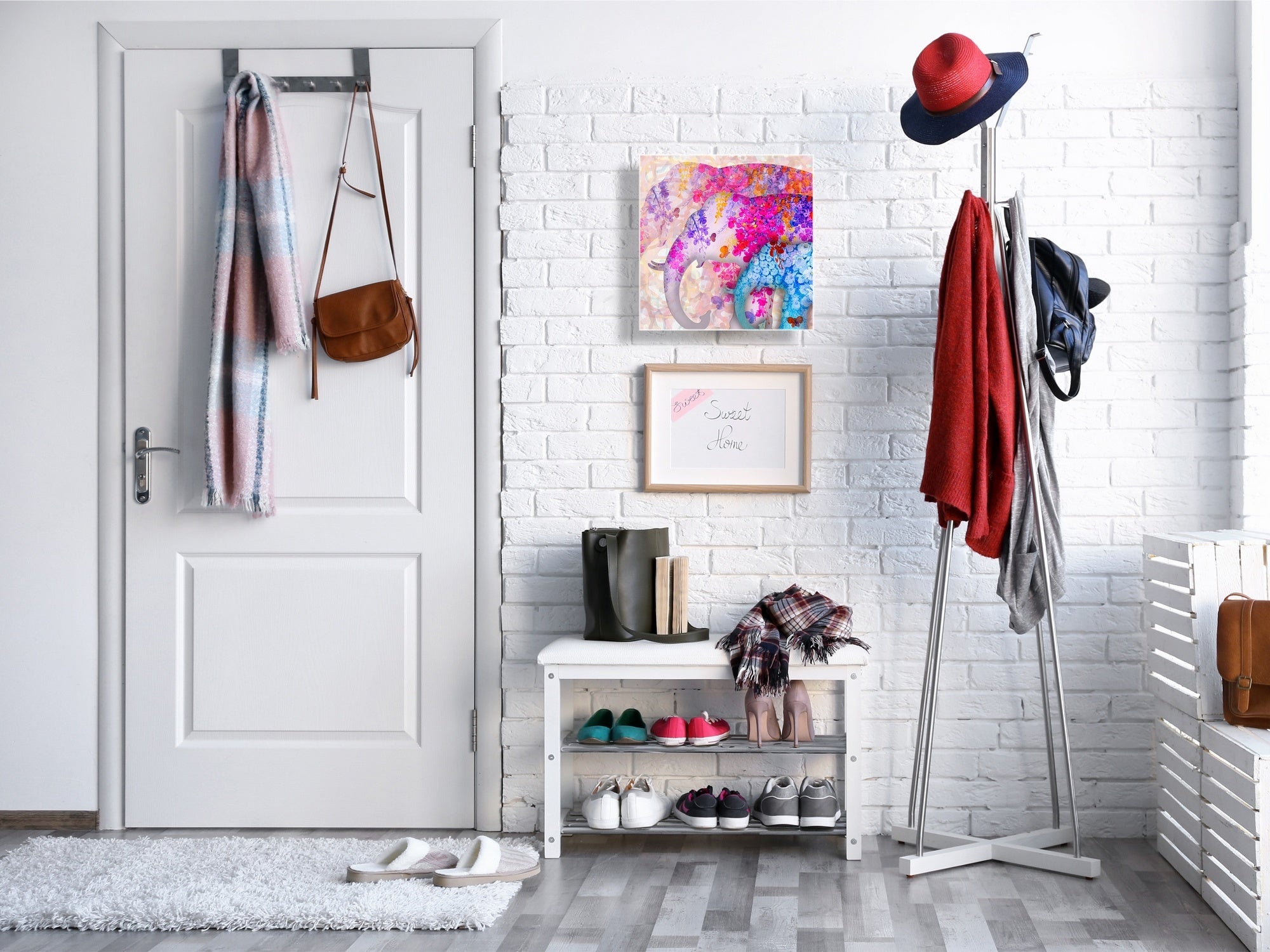 Petite armoire pour clés avec motif au choix K01 Lignes concentriques