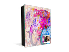 Petite armoire pour clés avec motif au choix K01 Lignes concentriques