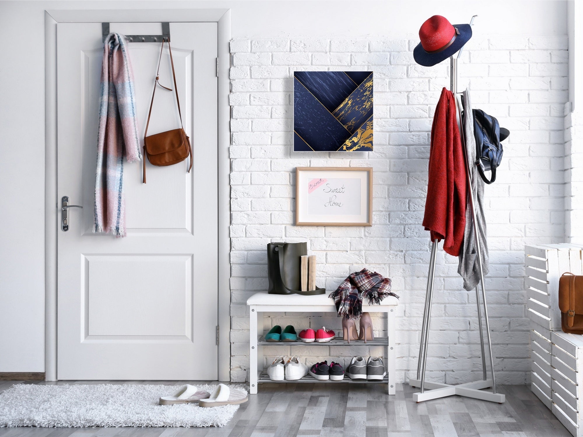 Armadietto moderno per chiavi con motivo a scelta K01 Linee concentriche