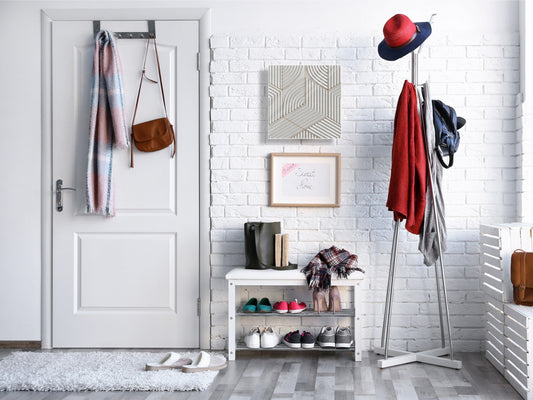 Key Cabinet Storage Box with Frameless Glass White Board KN10 Decorative Surfaces Series: White hexagons