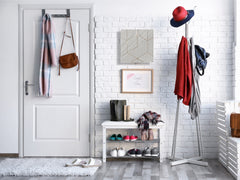 Key Cabinet Storage Box with Frameless Glass White Board KN10 Decorative Surfaces Series: White hexagons