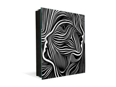 Petite armoire pour clés avec motif au choix K01 Lignes concentriques