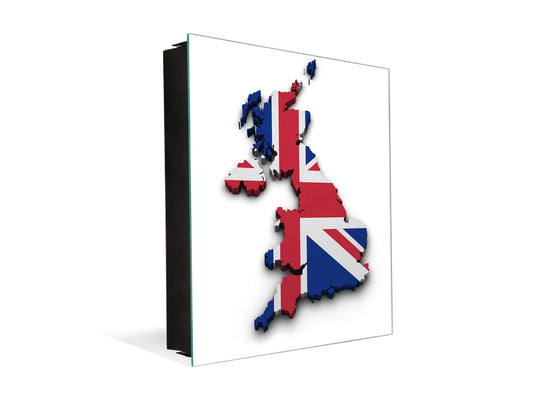 50 Key lock Box storage holder K06 United Kingdom map