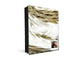 Decorative Key Box with Magnetic Glass Dry-Erase Board KN08 Golden Waves Series: Luxury fabric 1