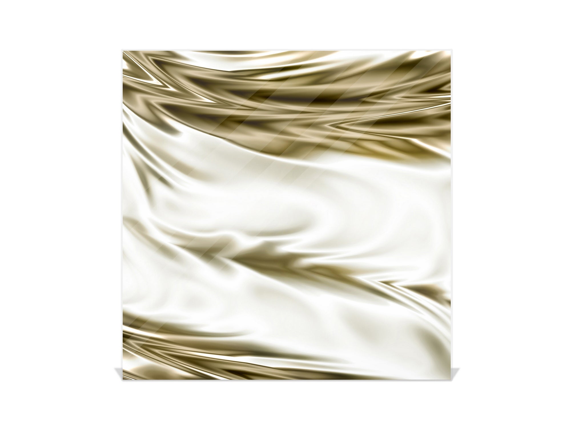 Decorative Key Box with Magnetic Glass Dry-Erase Board KN08 Golden Waves Series: Luxury fabric 1