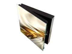 Decorative Key Box with Magnetic Glass Dry-Erase Board KN08 Golden Waves Series: Golden spike