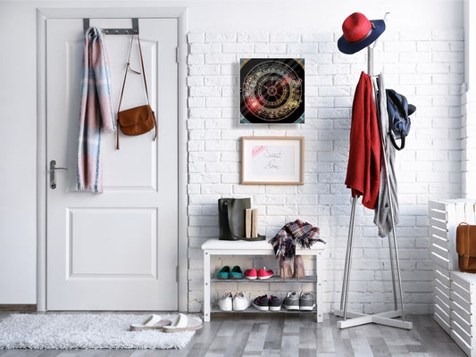 Petite armoire pour clés avec motif au choix K01 Lignes concentriques