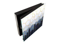 50 Keys Cabinet with Decorative Front Panel and Glass White Board KN06: Textures and tiles 2 Series: Geometric abstraction