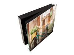 Decorative key Storage Cabinet K09 Bicycle on house wall