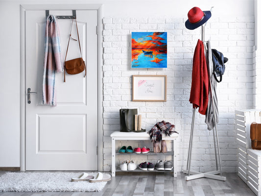 Petite armoire pour clés avec motif au choix K01 Lignes concentriques