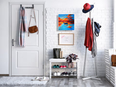 Petite armoire pour clés avec motif au choix K01 Lignes concentriques